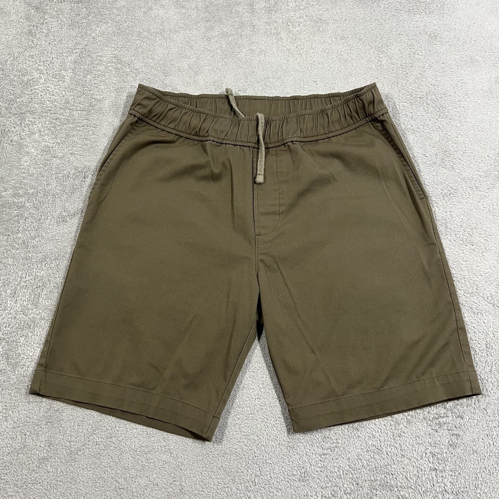 American Giant Shorts Mens Medium Green Chino Drawstring 9" Inseam